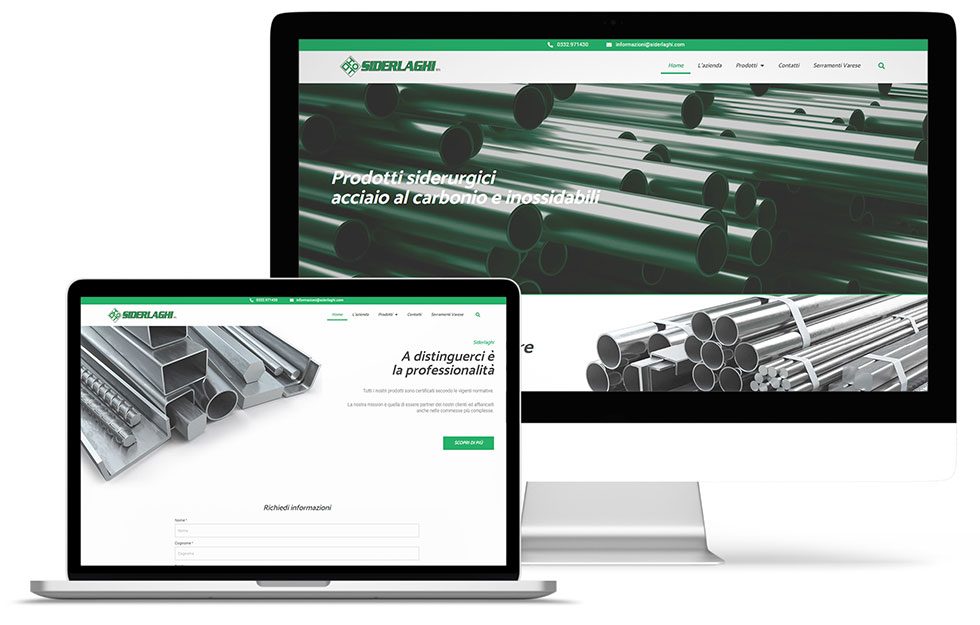 Factory Communication ha realizzato il sito web di Siderlaghi Factory Communication ha realizzato il sito web di Siderlaghi