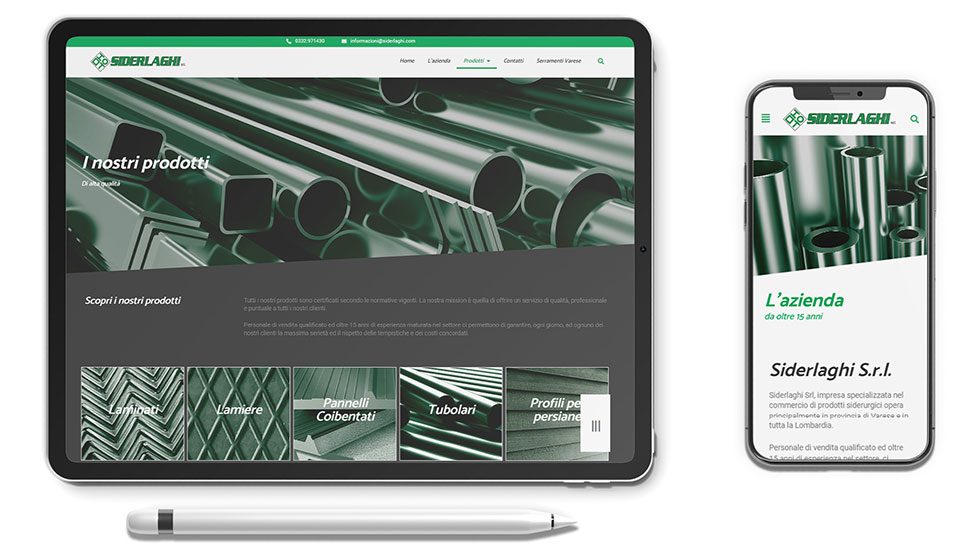 Factory Communication realizza il sito web di Siderlaghi