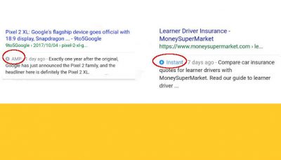 Google testa Pagine AMP e Pagine Instant