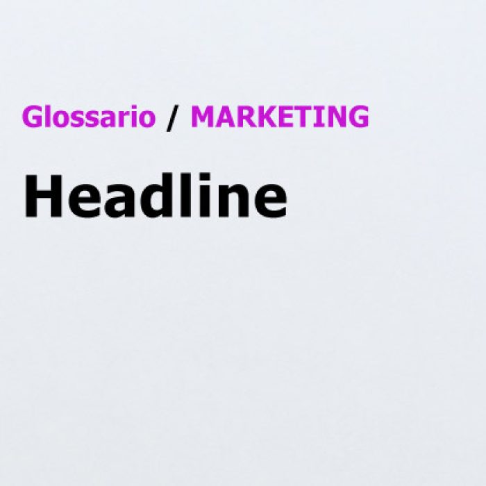 Headline Glossario Marketing