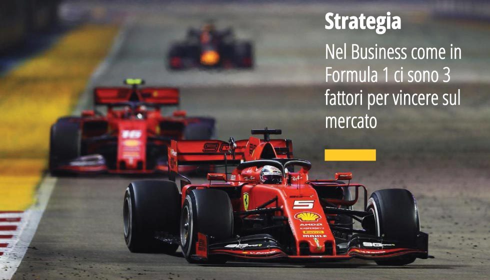 Nel Business come in Formula uno ci sono 3 fattori per vincere sul mercato: decisione, determinazione e Leadership