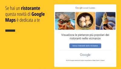 Se hai un ristorante questa novità di Google Maps è dedicata a te