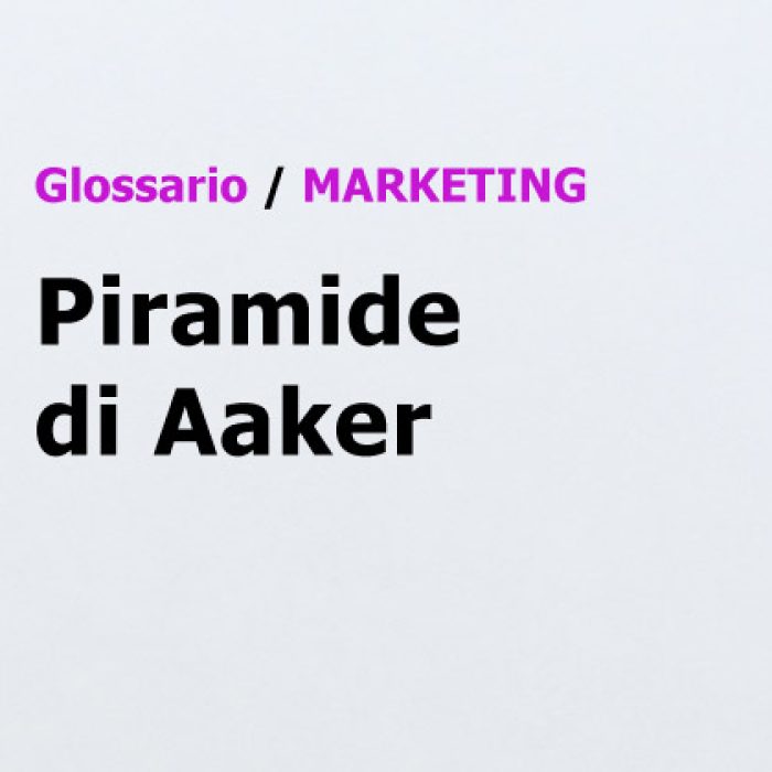 Piramide di Aaker Glossario Marketing