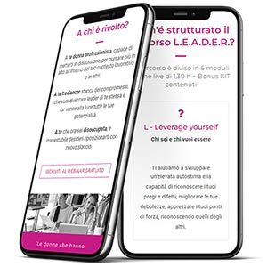 Portfolio Factory Communication Leader4women Sito Web Responsive Mobile