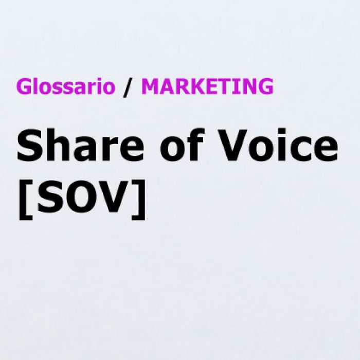 Share of Voice SOV Glossario di Marketing