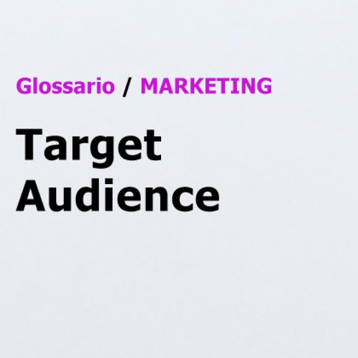 Target Audience Glossario Marketing